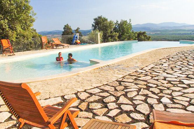 Doppelzimmer Superior Verde im Toskana Edel-Hotel Relais Fonte Fossoli mit Pool am Meer