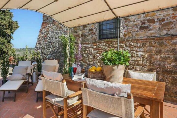 Luxus-Weingut Alla Jesolana Ferienwohnung Archi Terrasse