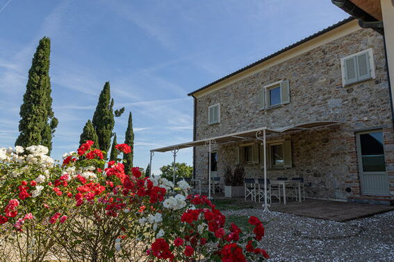 Toskana Agriturismo Prata am Meer mit Pool Wohnung Nr. 2 von außen