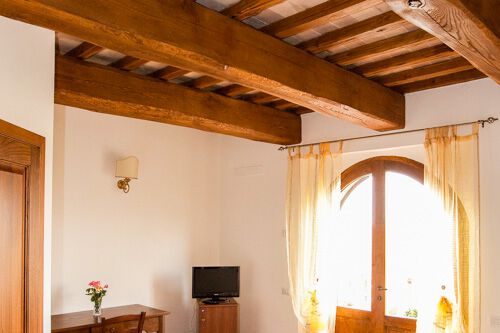 Agriturismo Hotel La Storia Toskana Doppelzimmer mit Terrasse und Pool