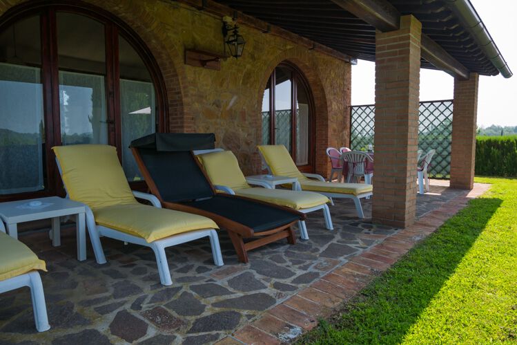 Ferienhaus Panorama Toskana Landgut Pian Della Casa mit Pool