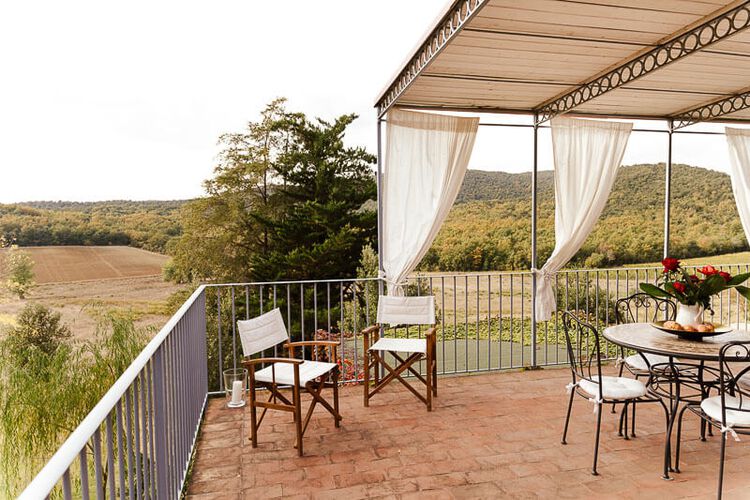 Ferienwohnung Granaio im Toskana Weingut Il Vigneto mit Pool meernah in der Maremma