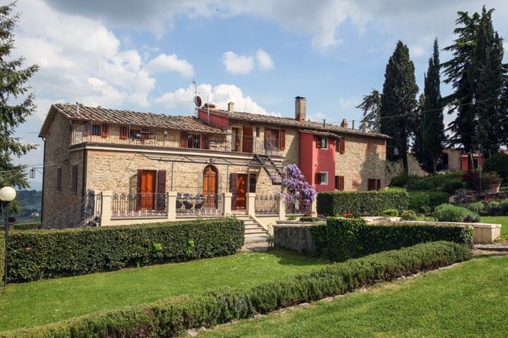 Ferienwohnung Villa Agriturismo Di Sereto Toskana mit Pool Restaurant und Reit-Möglichkeit Ansicht