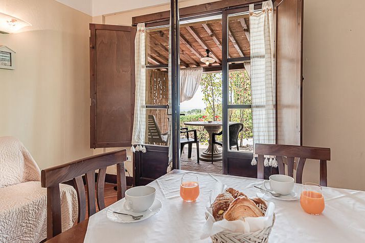 Ferienwohnung Pettirosso Typ C Toskana Agriturismo Casale am Meer mit Pool