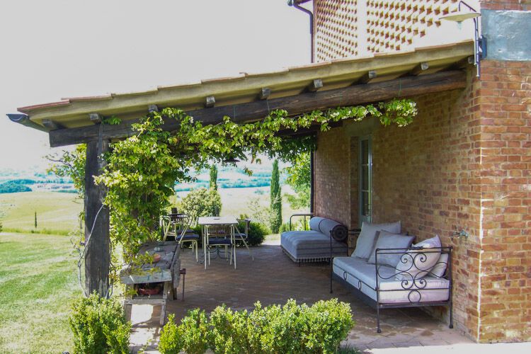 Toskana Einzelhaus Casa Aura mit Pool, Blick auf Siena, hundefreundlich