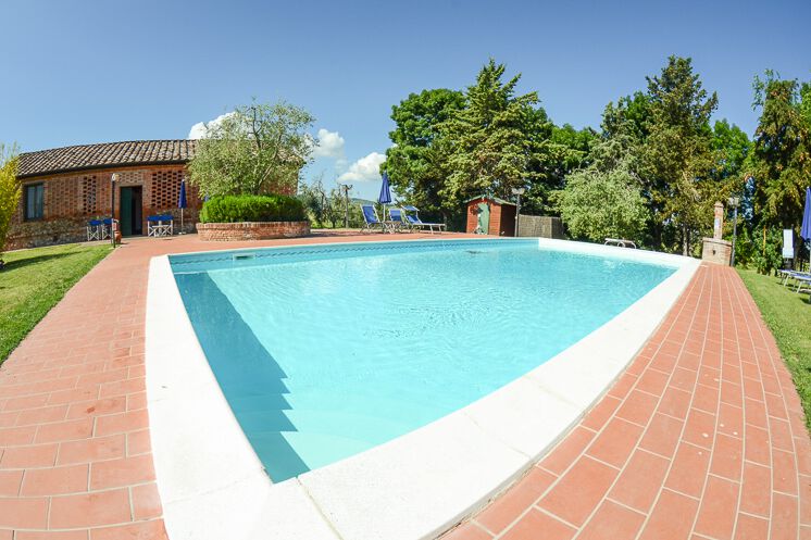 Ferienwohnung Rosa Toskana Agriturismo Il Massimo mit Pool für Familien-Urlaub