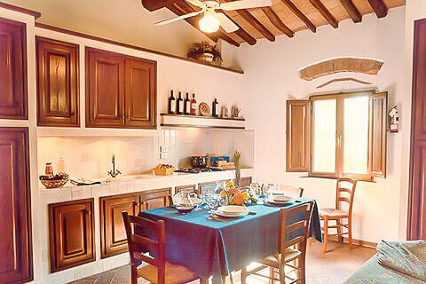 Toskana Ferienwohnung Colombaia im Chianti - Landgut Villa Panconesi mit Pool
