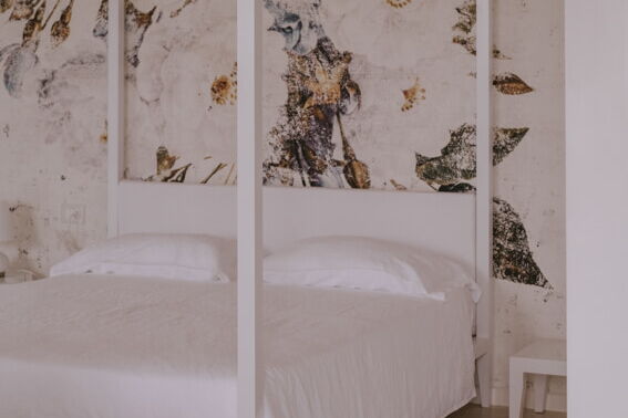 Hotel Casa Felice am Gardasee mit Pool Doppelzimmer La Bianca Bett