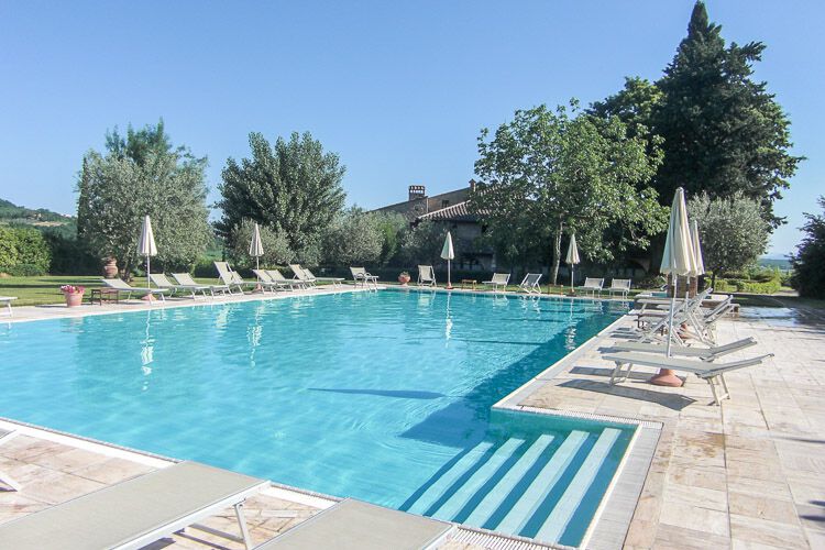 Ferienwohnung Certaldo im Landgut La Campagna, Toskana-Blick, Pool, Terrasse