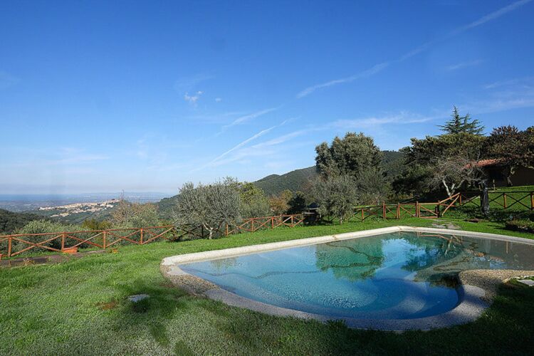 Ferienwohnung Violette Agriturismo Castagneto mit Meerblick