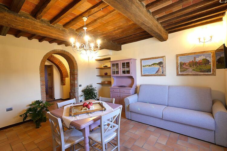 Ferienwohnung Violette Agriturismo Castagneto mit Meerblick