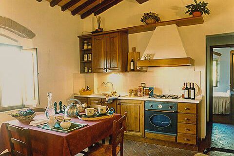 Toskana Ferienwohnung Granaio im Chianti-Landgut Villa Panconesi mit Pool