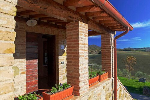 Ferienwohnung Olivo Toskana Agriturismo Caccia Amici mit Pool, Frühstück