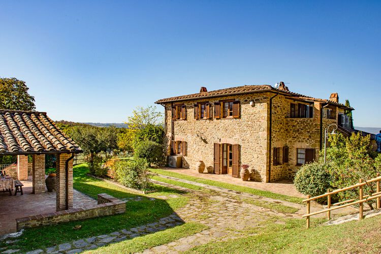 Toskana Ferienwohnung Cipresso mit Terrasse im Agriturismo Malagronda, Panorama-Pool