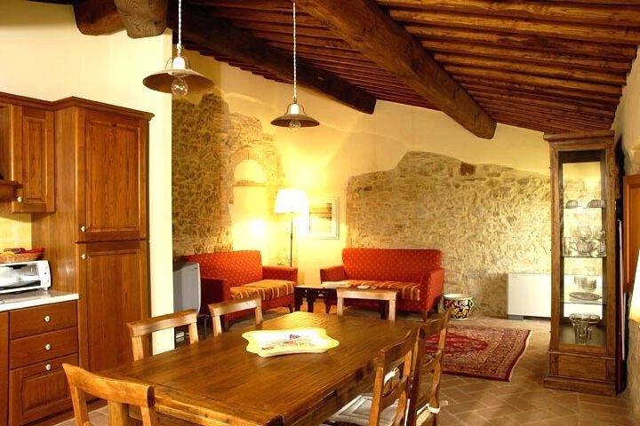 Toskana Ferienwohnung Belvedere, Landgut Atmosfera, Panorama-Pool, Frühstück