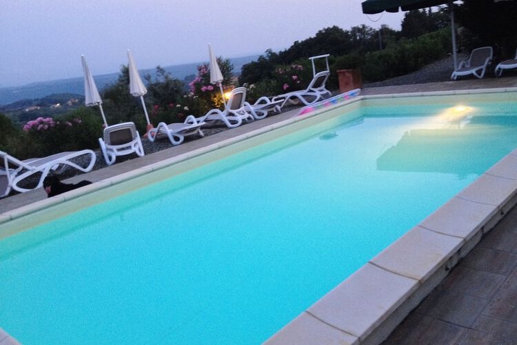 Doppelzimmer Masseto, Toskana, Podere Vista Mare, Pool und Terrasse