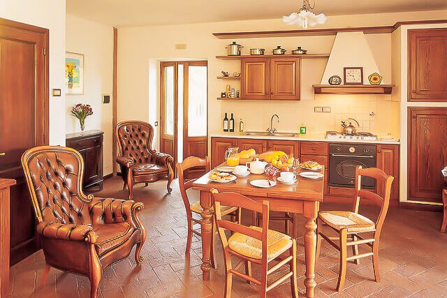 Toskana Ferienwohnung Capanna im Chianti Landgut Villa Panconesi mit Pool