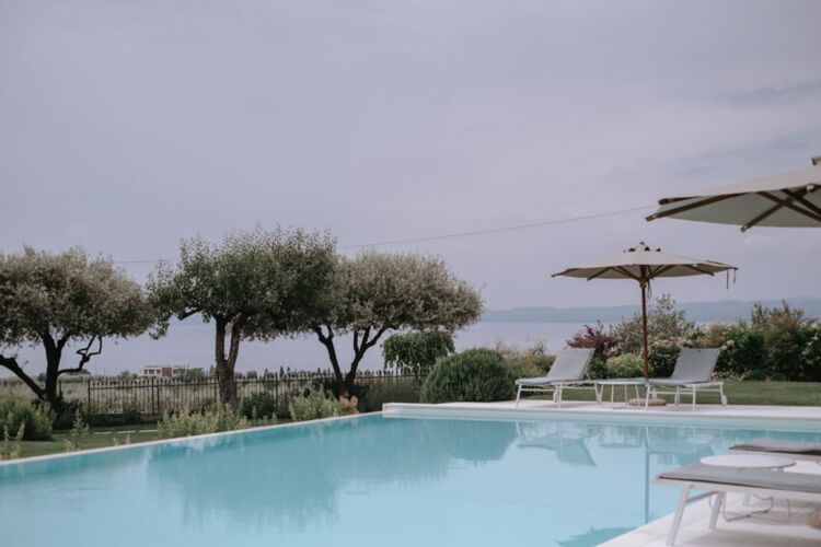 Doppelzimmer La Verde im B&B Casa Felice am Gardasee, Bardolino mit Pool