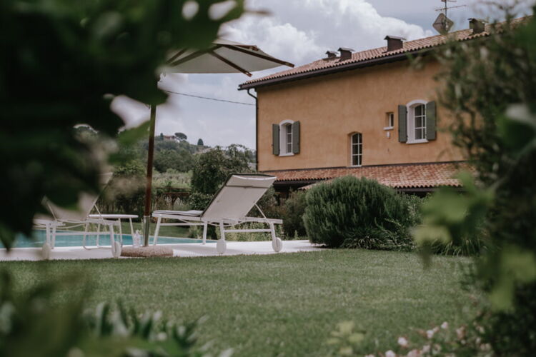 Doppelzimmer La Oro im B&B Casa Felice am Gardasee, Bardolino mit Pool