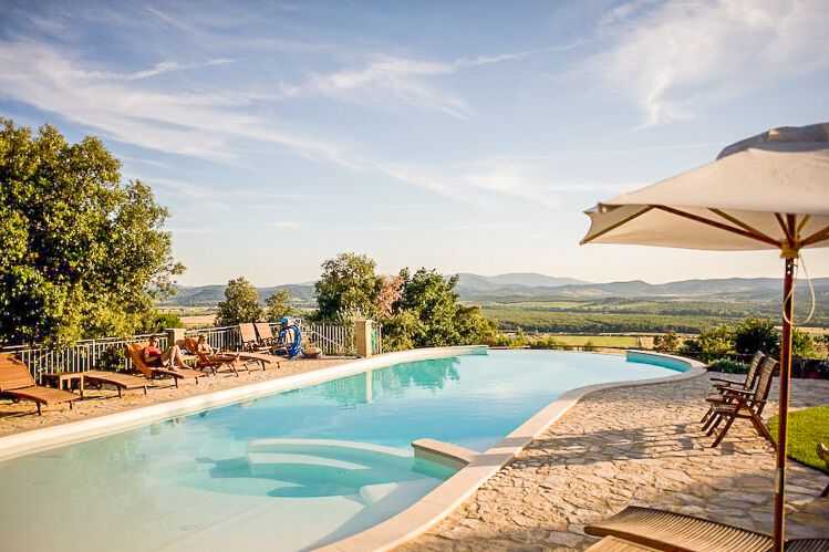 Doppelzimmer Superior Verde im Toskana Edel-Hotel Relais Fonte Fossoli mit Pool am Meer
