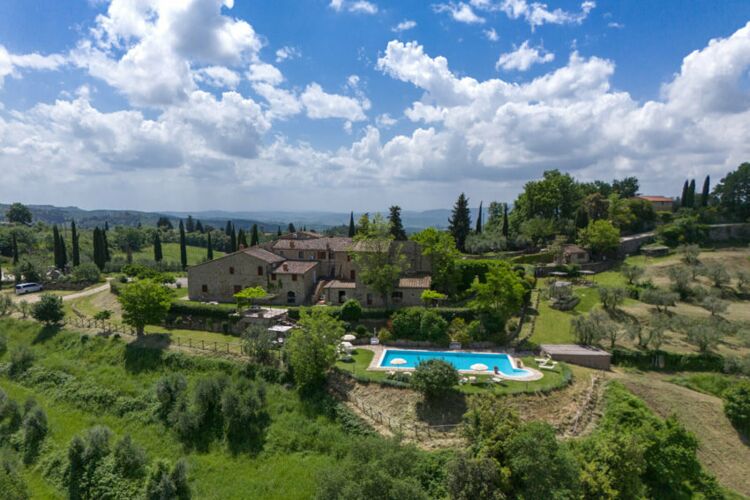 Ferienwohnung Grotta Toskana Agriturismo Sasso Storico mit Pool und Frühstück