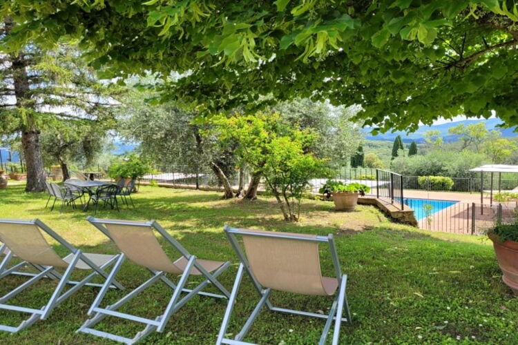 Toskana Ferienwohnung Maggiore im Agriturismo Casciano mit Pool und Val d'Orcia Panorama