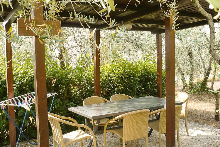 Toskana Ferienwohnung Contadino im Chianti -Landgut Villa Panconesi mit Pool