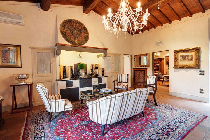Elegante Suite Peruzzi im Toskana Luxus Hotel Villa Reggia mit Pool