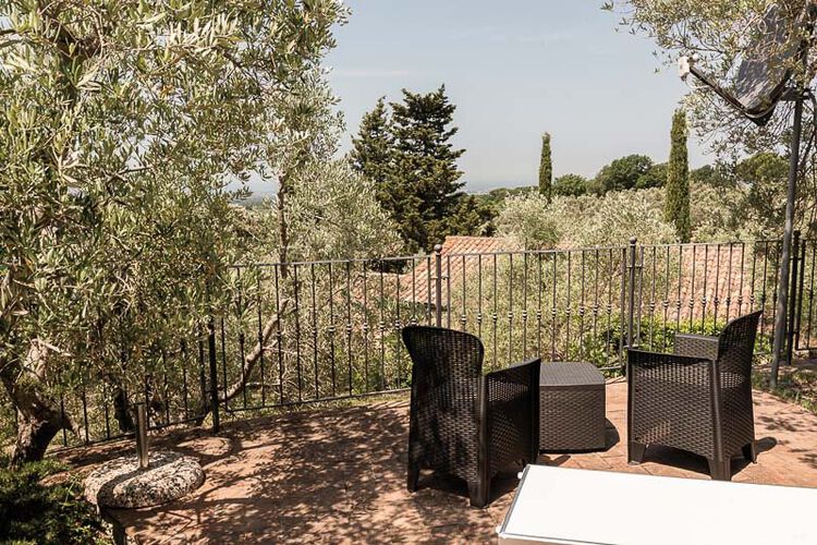 Ferienwohnung Belvedere Toskana Agriturismo Casale mit Pool am Meer der Etruskerküste