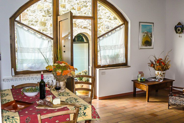 Ferienwohnung Corbezzolo im Toskana Agriturismo Casa Murlo mit Panorama-Pool