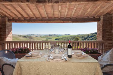 Agriturismo Campana in der Toskana südlich Siena mit Ferienwohnungen und Pool