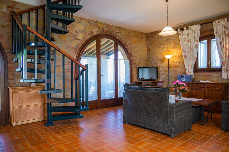 Ferienhaus Panorama Toskana Landgut Pian Della Casa mit Pool