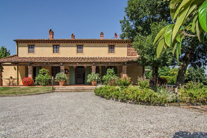 Ferienwohnung Olivo mit Terrasse Toskana Weingut Valli Ferone mit Pool