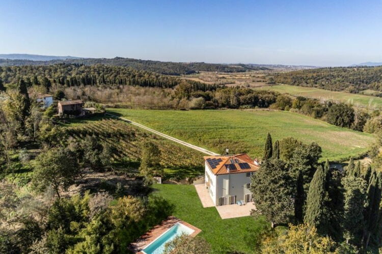 Doppelzimmer Deluxe Gialla, B&B Il Paesaggio, Toskana Boutique Hotel mit Pool bei Volterra