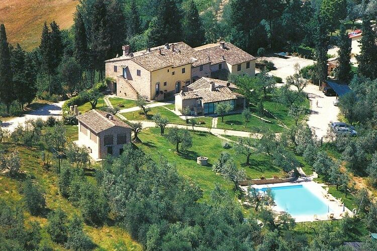 Doppelzimmer Geranio im Toskana Agriturismo Montealbino mit Pool und Restaurant