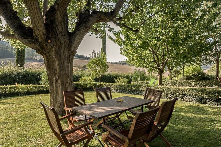 Ferienwohnung Pisa La Campagna Landgut mit Pool mitten in der Toskana Terrasse