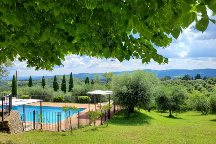 Toskana Ferienwohnung Maggiore im Agriturismo Casciano mit Pool und Val d'Orcia Panorama
