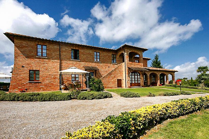 Toskana Ferienwohnung Girasole, Weingut Azienda Sanguineti mit Pool