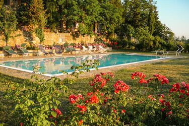 Toskana Agriturismo Settimo Cielo mit Pool im Chianti mit Doppelzimmern und Ferienwohnungen Pool 5