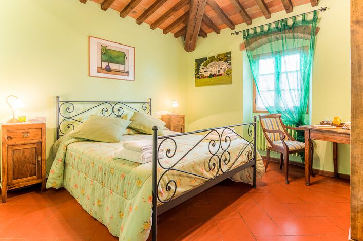 Toskana Doppelzimmer Nr. 2 Verde in Albergo Settimo Cielo, im Chianti mit Pool