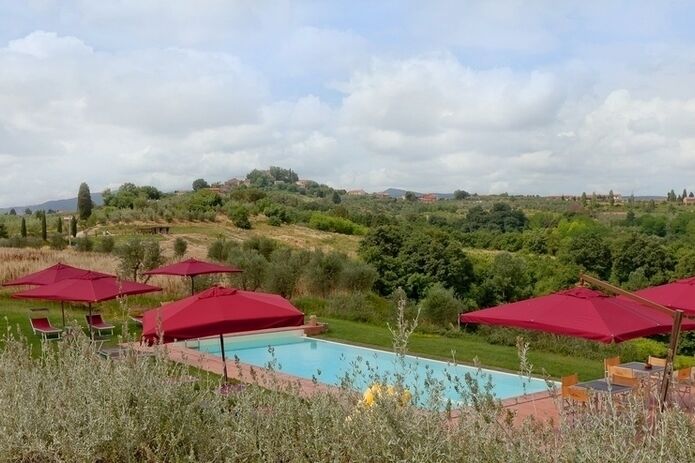 Ferienwohnung Melograno Typ Finiele Toskana Paar Urlaub Poderenuovo mit Pool