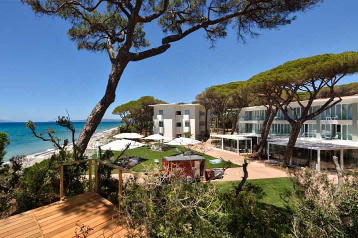 Doppelzimmer Deluxe mit Meerblick im Toskana Luxus-Hotel Relais Pineta mit Pool am Meer