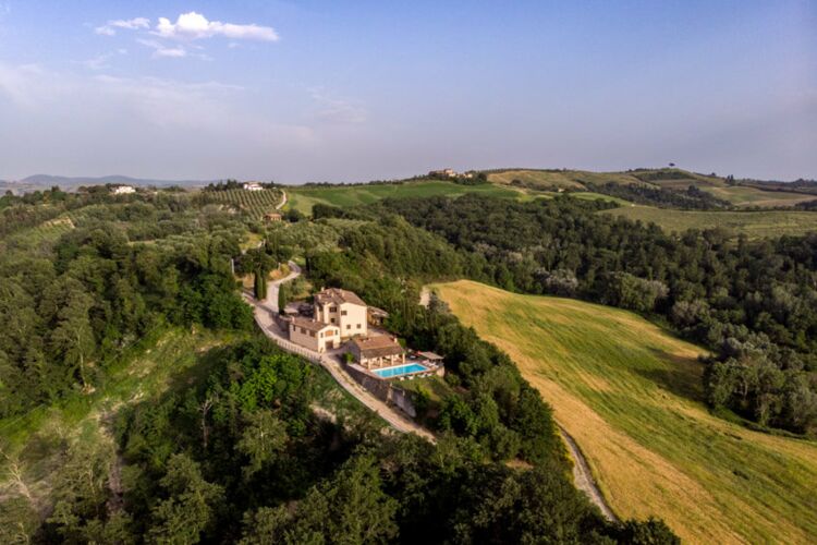 Toskana Ferienwohnung Perla im Agriturismo Lucullo, mit Pool und Restaurant