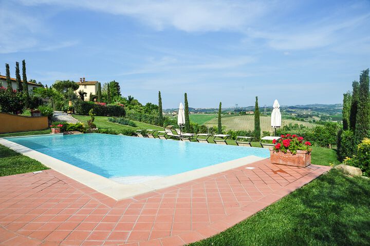 Weingut mit 4 Ferienwohnungen und Pool im Herzen der Toskana