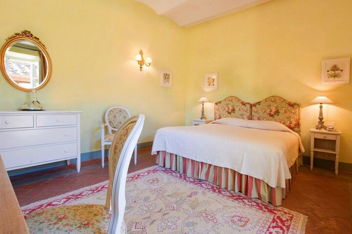 Doppelzimmer Classic Luxus Hotel La Villa mit Pool in der Nord-Toskana