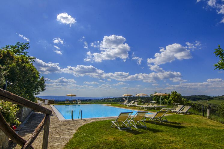 Ferienwohnung Grotta Toskana Agriturismo Sasso Storico mit Pool und Frühstück