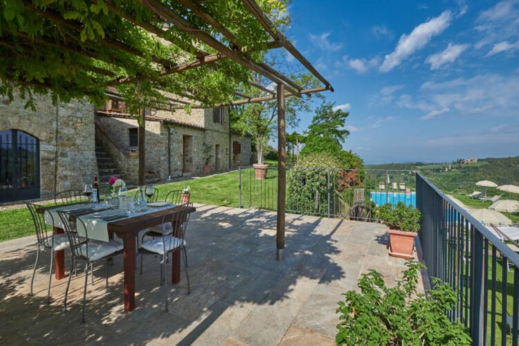 Ferienwohnung Scaletta Toskana Agriturismo Sasso Storico mit Pool und Frühstück