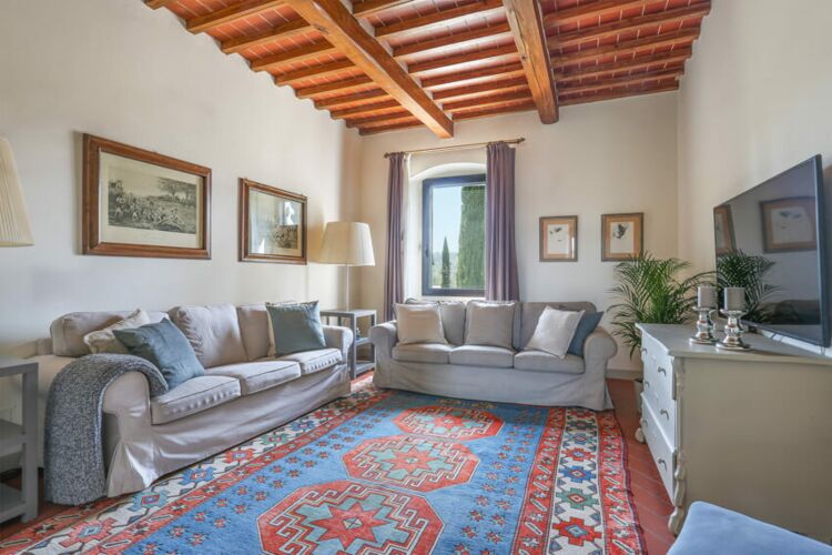 Suite Fattore Nr. 1 im Toskana Luxus-Weingut Alla Jesolana mit Pool und Abendessen