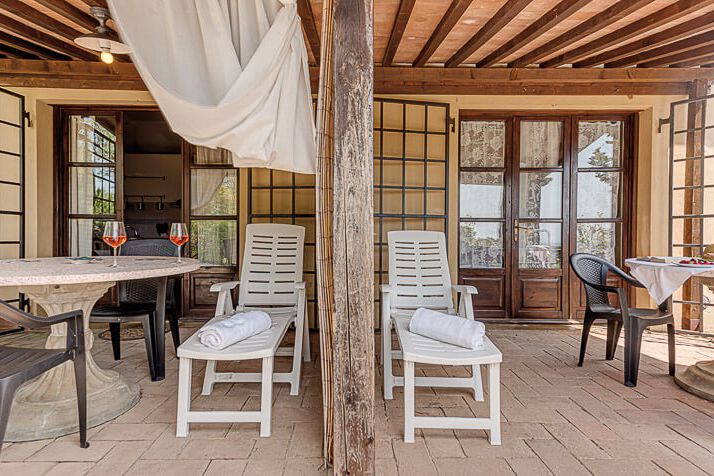 Ferienwohnung Pettirosso Typ C Toskana Agriturismo Casale am Meer mit Pool