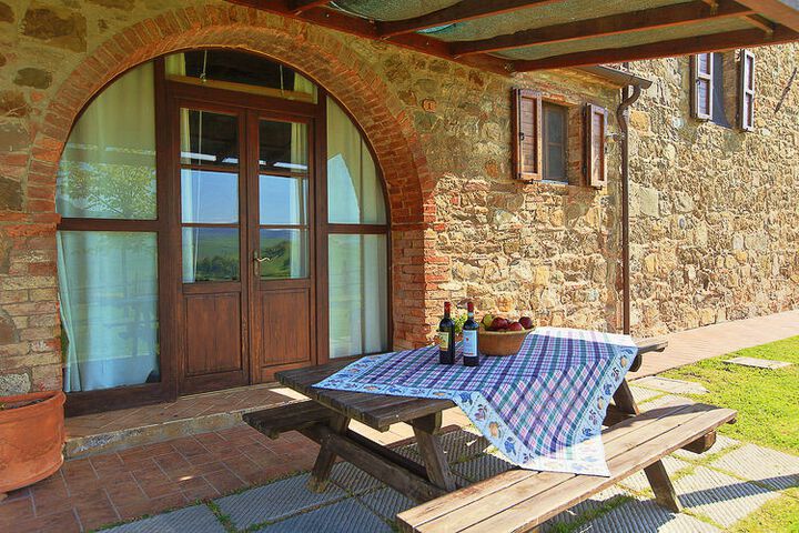 Ferienwohnung Paradiso 2, Toskana, Agriturismo mit Pool, Panorama-Blick